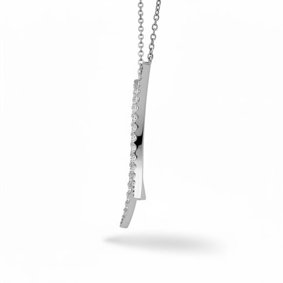 Giani Bernini Sterling Silver Cubic Zirconia Drop Necklace - Picture 3 of 6